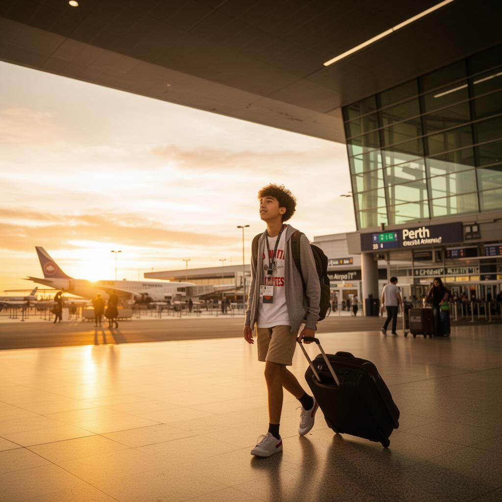 International student arriving in Australia